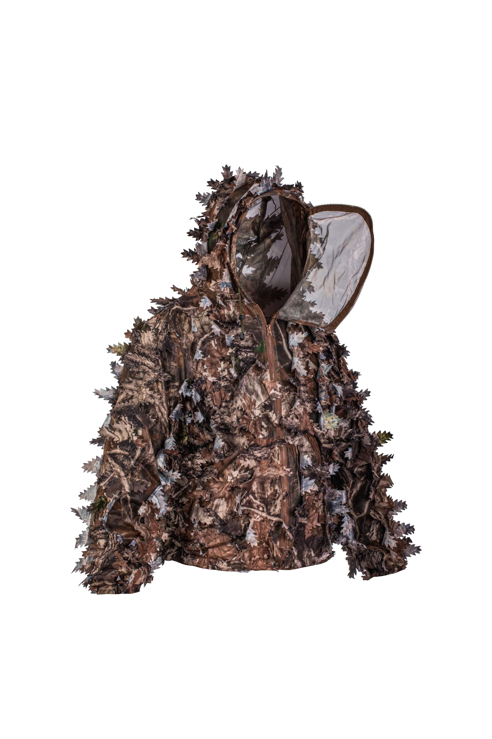 ROCEEEK 3D Leafy Camo Youth Adult Suit Hooded Ghillie Jagd Kleidung mit Gesichtsmaske
