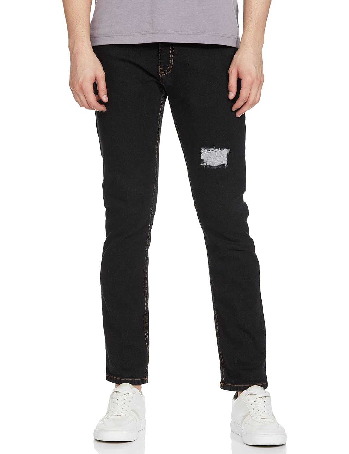 Amazon Brand - INKAST Men's Slim Jeans (IK-S22-DN-ST-05_Black DS-Retro ...