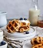 GASTROBACK Belgian Waffle Maker 1600W - Non Stick Belgian Waffle Iron with 5 Automatic Programs - 7 Adjustable Temperature Control Settings Double Waffle Maker - Deep Fill Waffles Machine