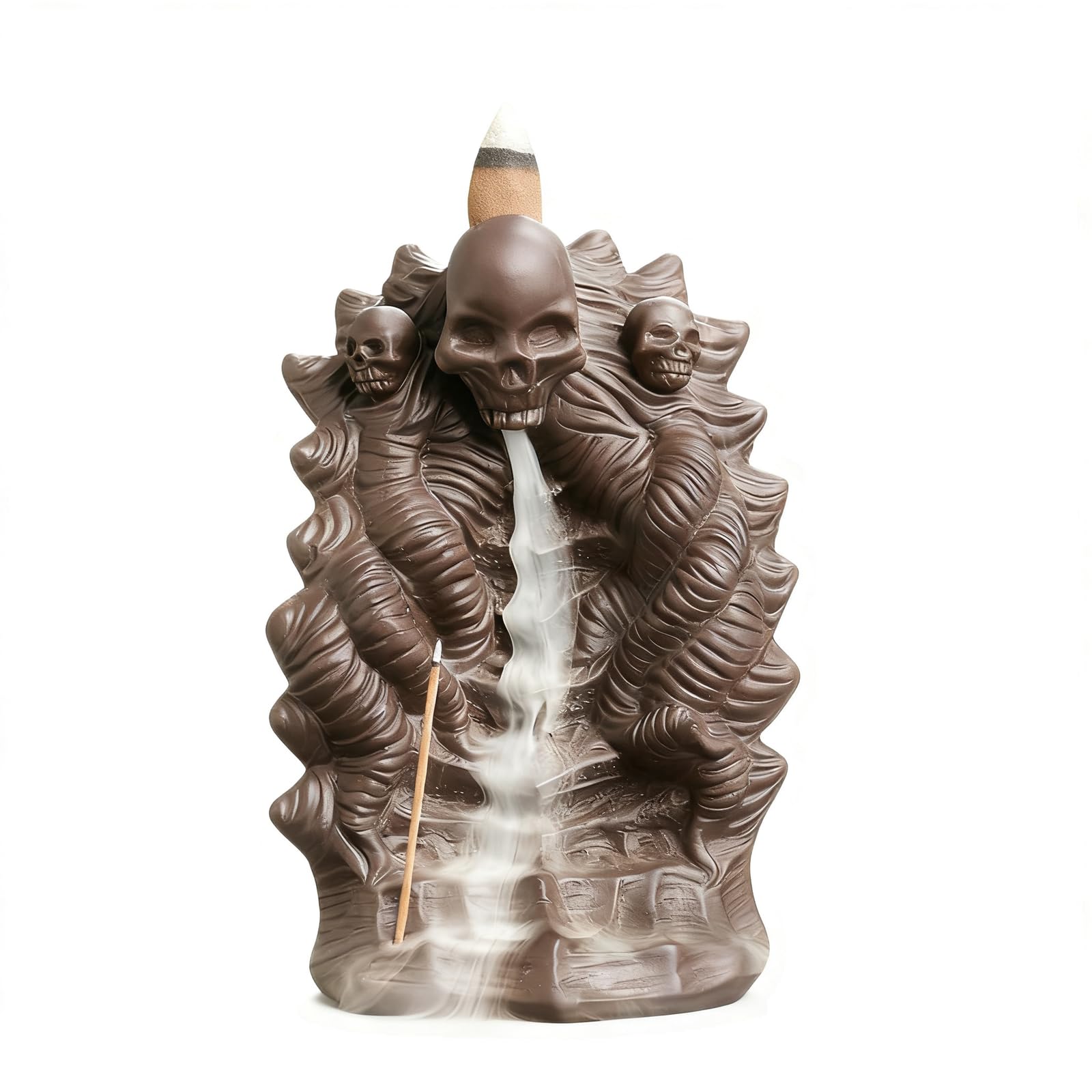Qlecxzi American Style Burner Backflow Incense Clay Home Decor Figurine