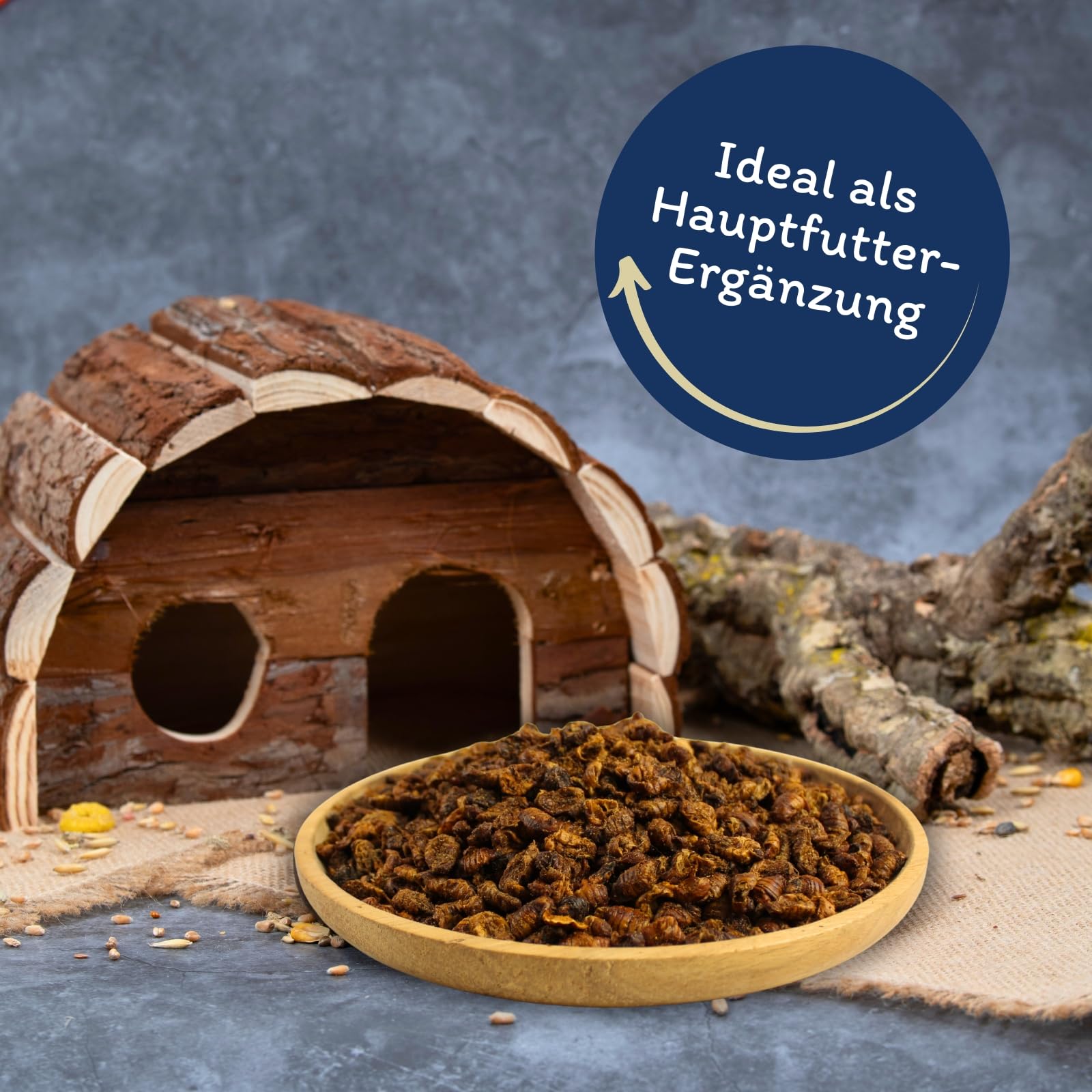 Lyra Pet® 5 kg Seidenraupen getrocknet Vogelfutter Wildvögel Nager | Reich an Proteinen & ungesättigten Fettsäuren - Nährstoffspender & Energiequelle I Natürliches Futter