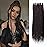 Leeven 24 Inch Synthetic Dreadlock Extensions 20 Strands Thin Chocolate Brown SE Dreads Handmade Reggae Style Crochet Hair 0.6 cm Width Loc Extensions for Women Men 4