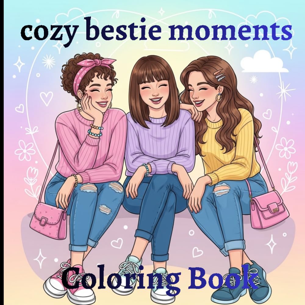 cozy bestie moments Coloring Book: Best Friends, Big Smiles & Little Adventures