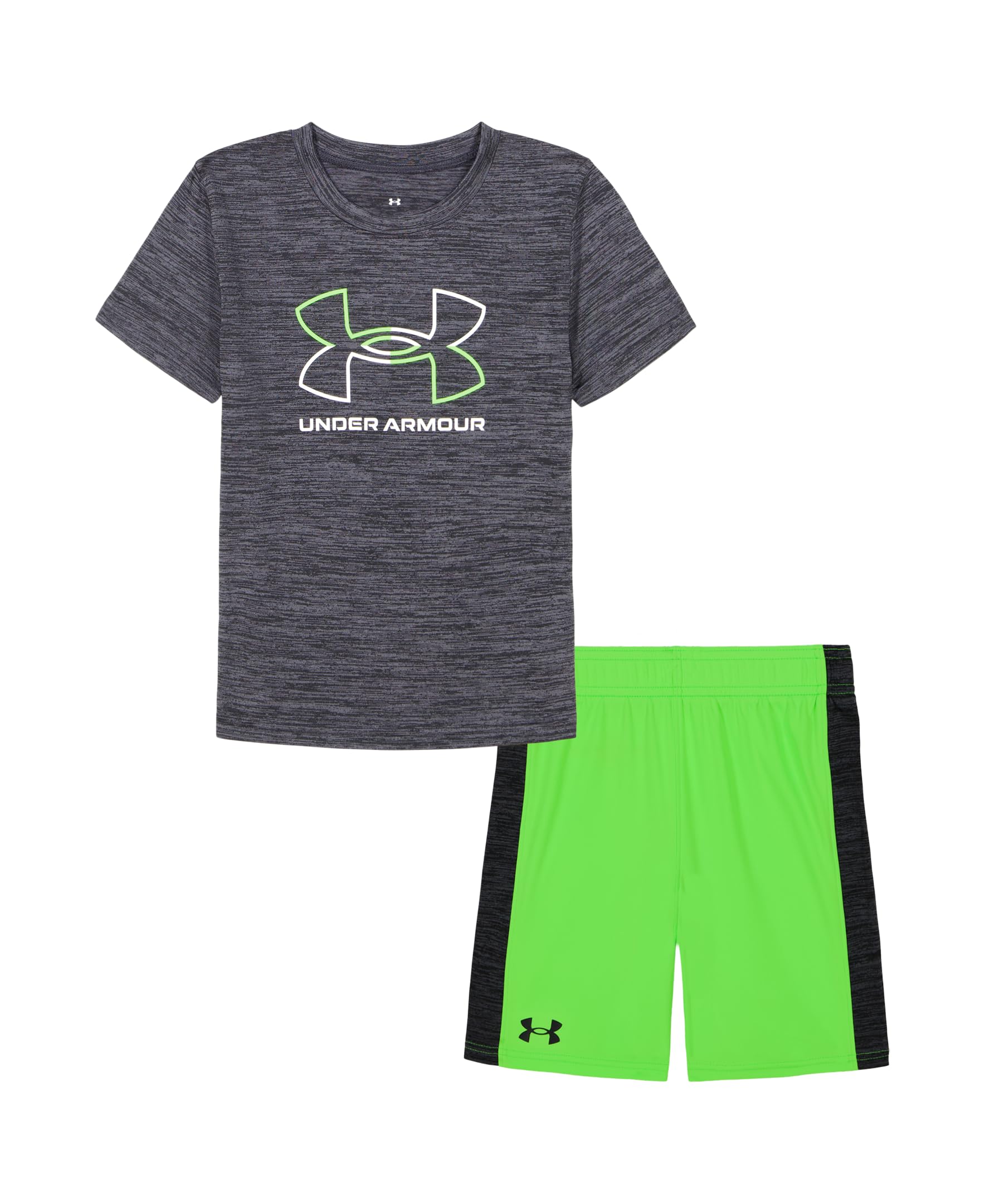 under armour ragazzi set maglia corta e pantaloncini leggeri respiranti per bambini