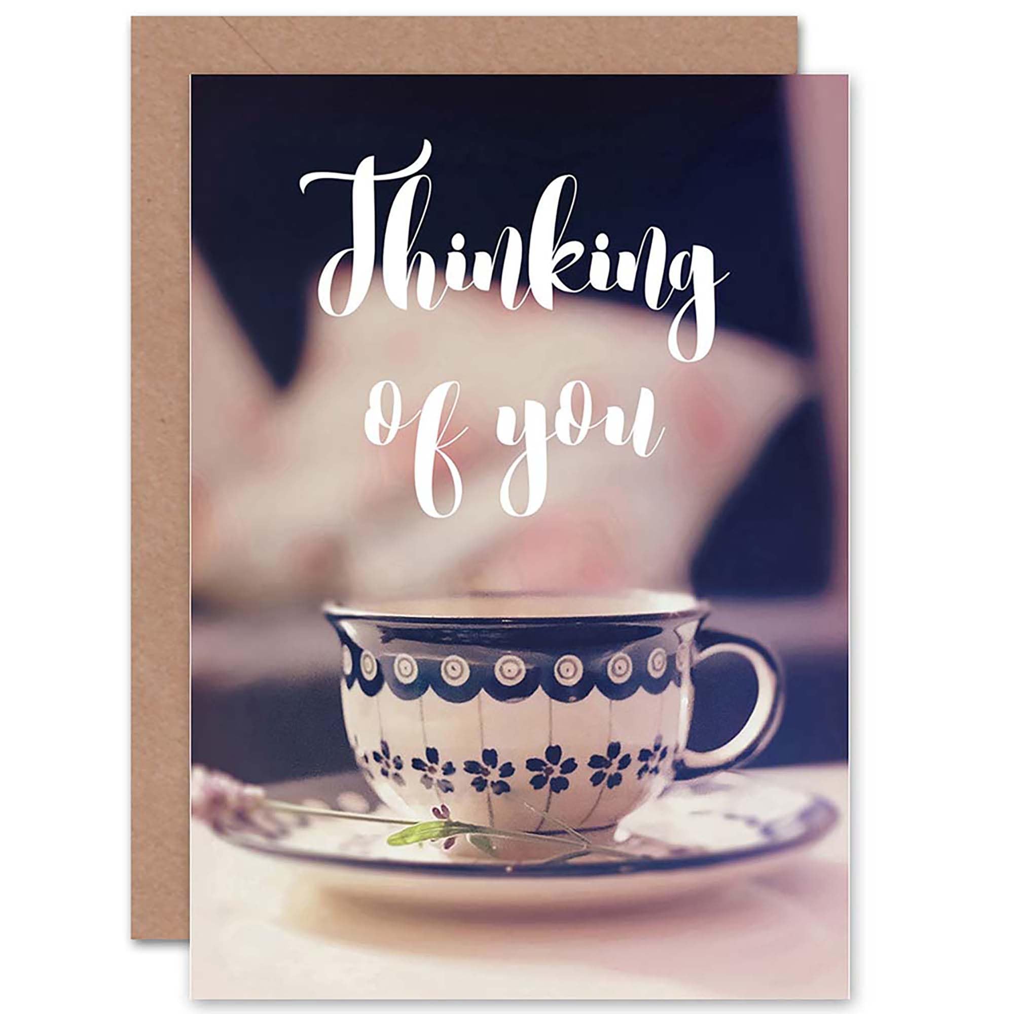 Wee Blue Coo CARD GREETING FRIENDSHIP THINKING OF CUPPA GIFT