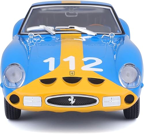 Miniatura 2 de Bburago 1962 Ferrari 250 GTO 1 Modelo de fundición a presión a escala 24, azul