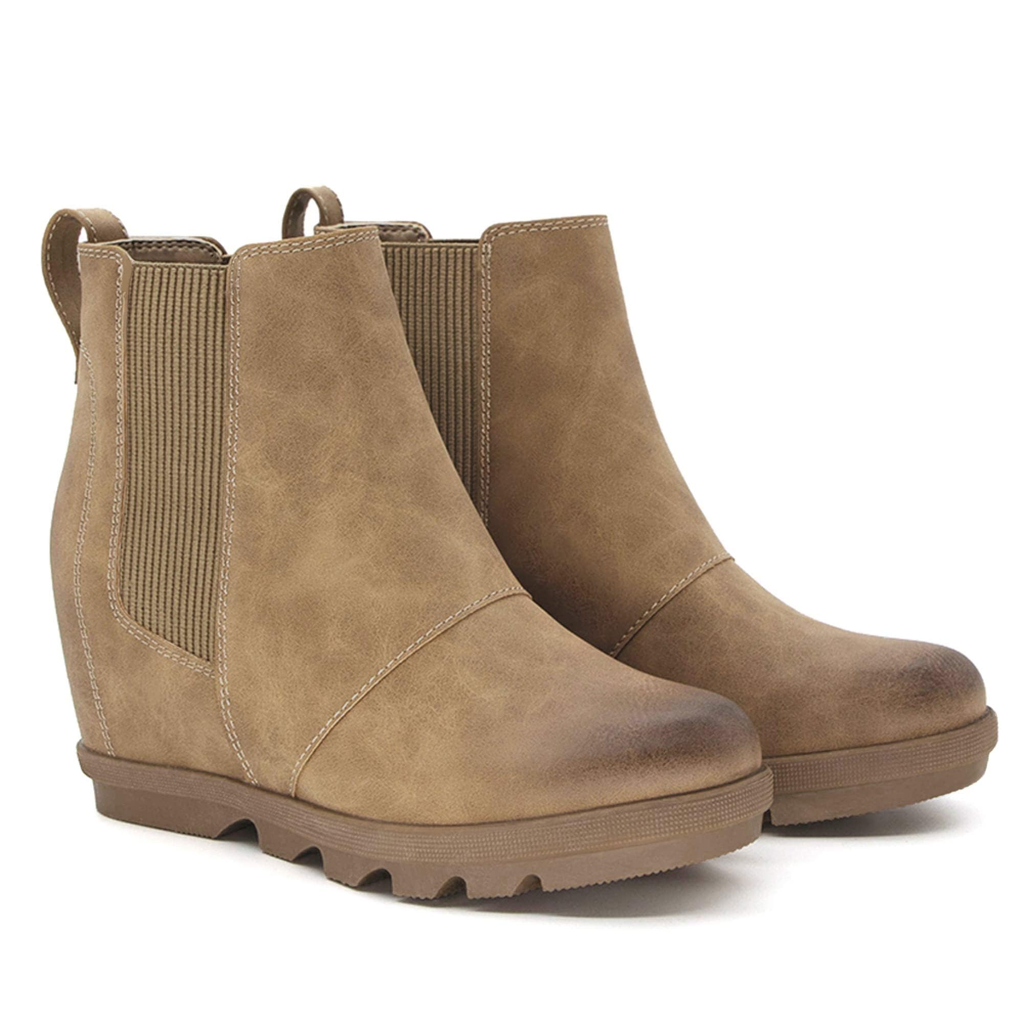 athlefit women39s wedge boots comfortable ankle wedge booties