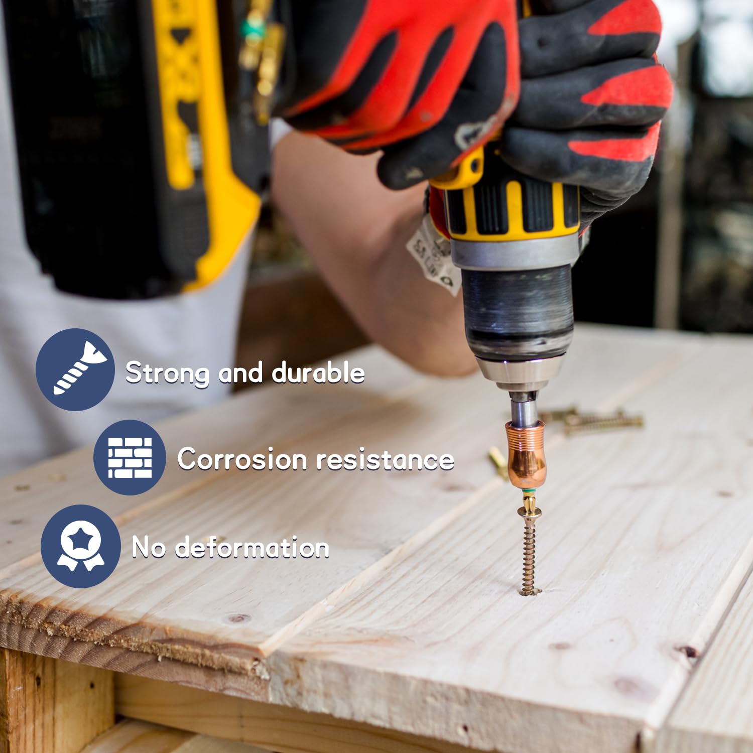 Set di 360 viti, set viti per legno, viti autofilettanti per legno e metallo, Viene fornito con scatola di immagazzinaggio, perfetta per progetti fai da te e riparazioni