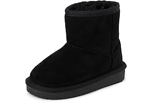 Toddler Girls Faux Fur-Lined Classic Ankle Boots