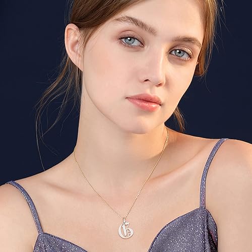 Miniatura 7 de UNICRAFTALE Colgantes de letras de metal, colgantes de acero inoxidable de la A a la Z con anillo de salto y corte láser en inglés antiguo para