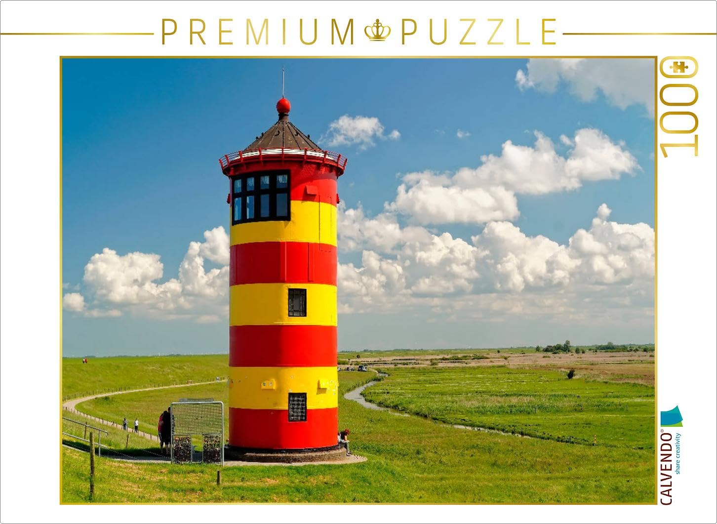 CALVENDO Puzzle Phare de Frise Orientale Pilsum 1000 Pieces 64 x 48 cm from Peter Roder