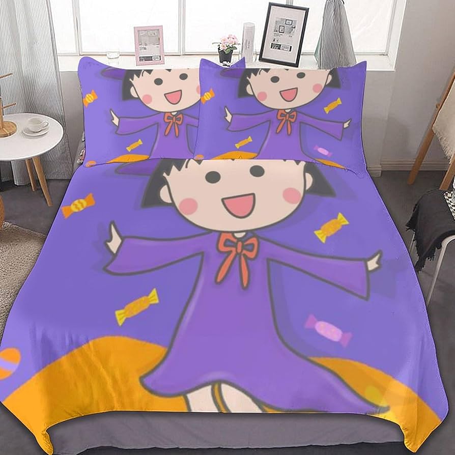 ちびまる子ちゃん　布団　カバー　（シングル） Amazon｜ちびまる子ちゃん 3ピース寝具セット 布団カバー