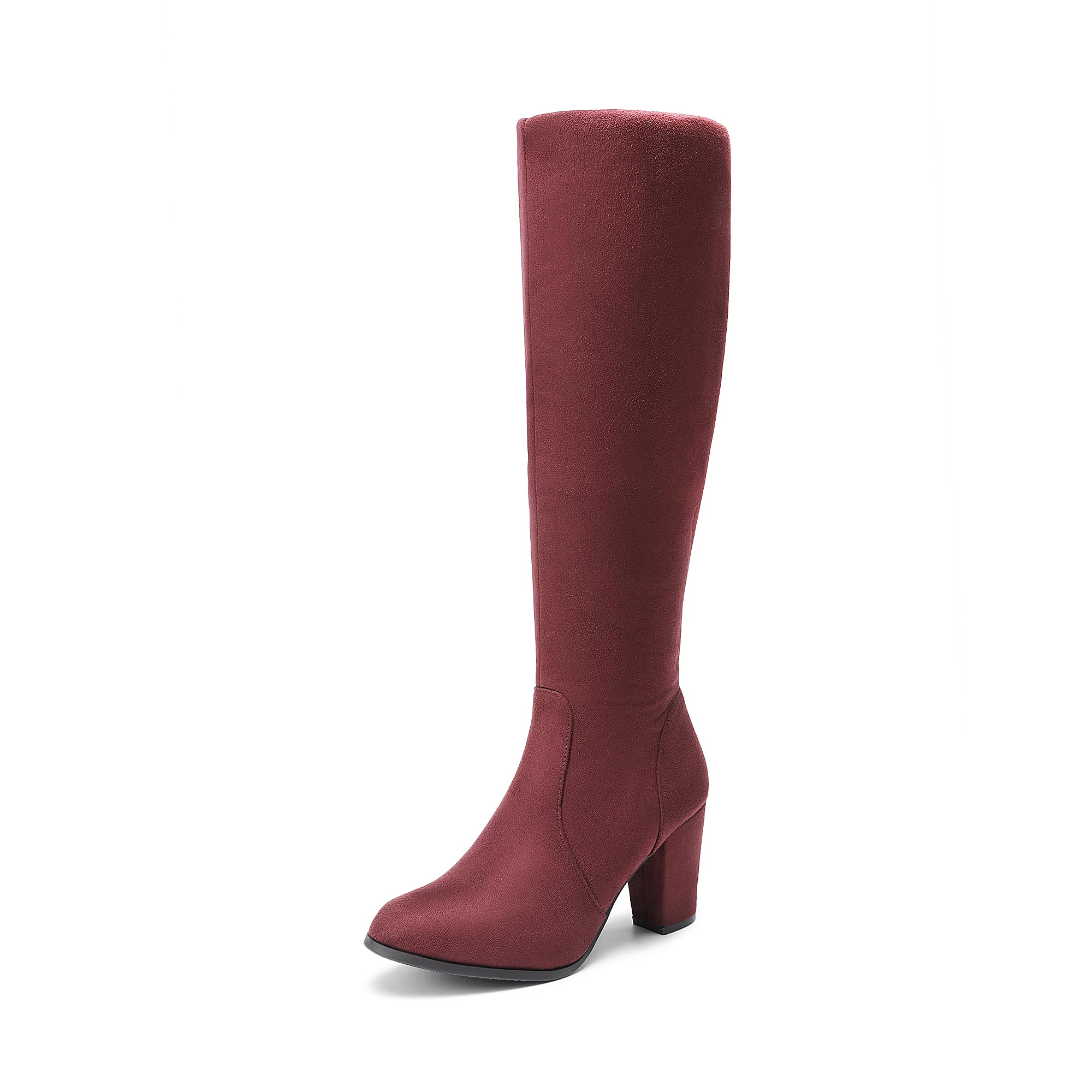 Women's Chunky Heel Knee High Boots