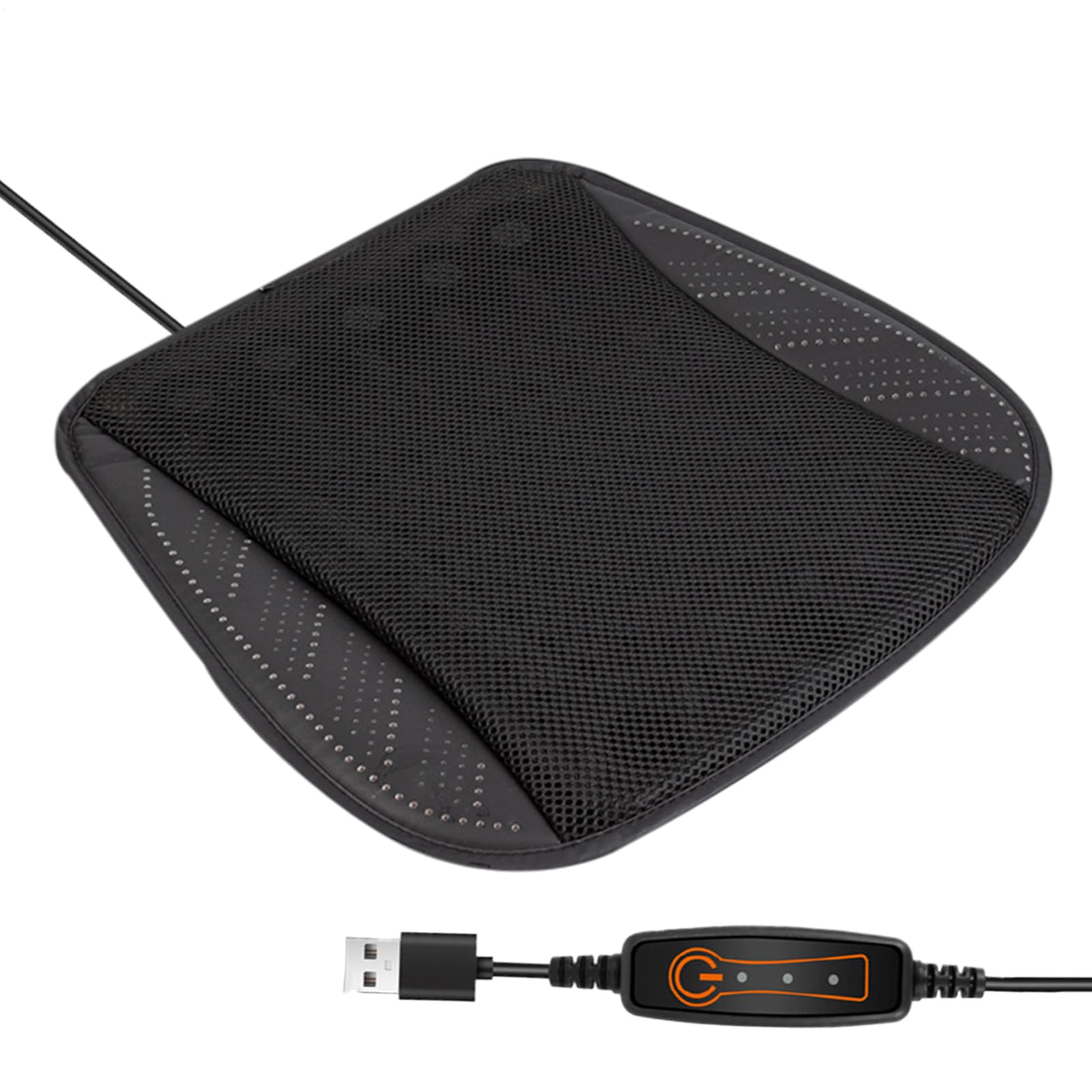 Generisch 43 x 43 cm, cuscino refrigerante per auto, tappetino traspirante, antiscivolo, rimovibile, lavabile per guida, ufficio