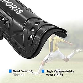 AIMISICAR Toddler Kids Youth Soccer Shin Guards and Socks for Boys & Girls (Age 3-5,6-8,8-12,10-14) | Lightweight Breathable Shin Pads & Soccer Socks Combo for Football Games & Training