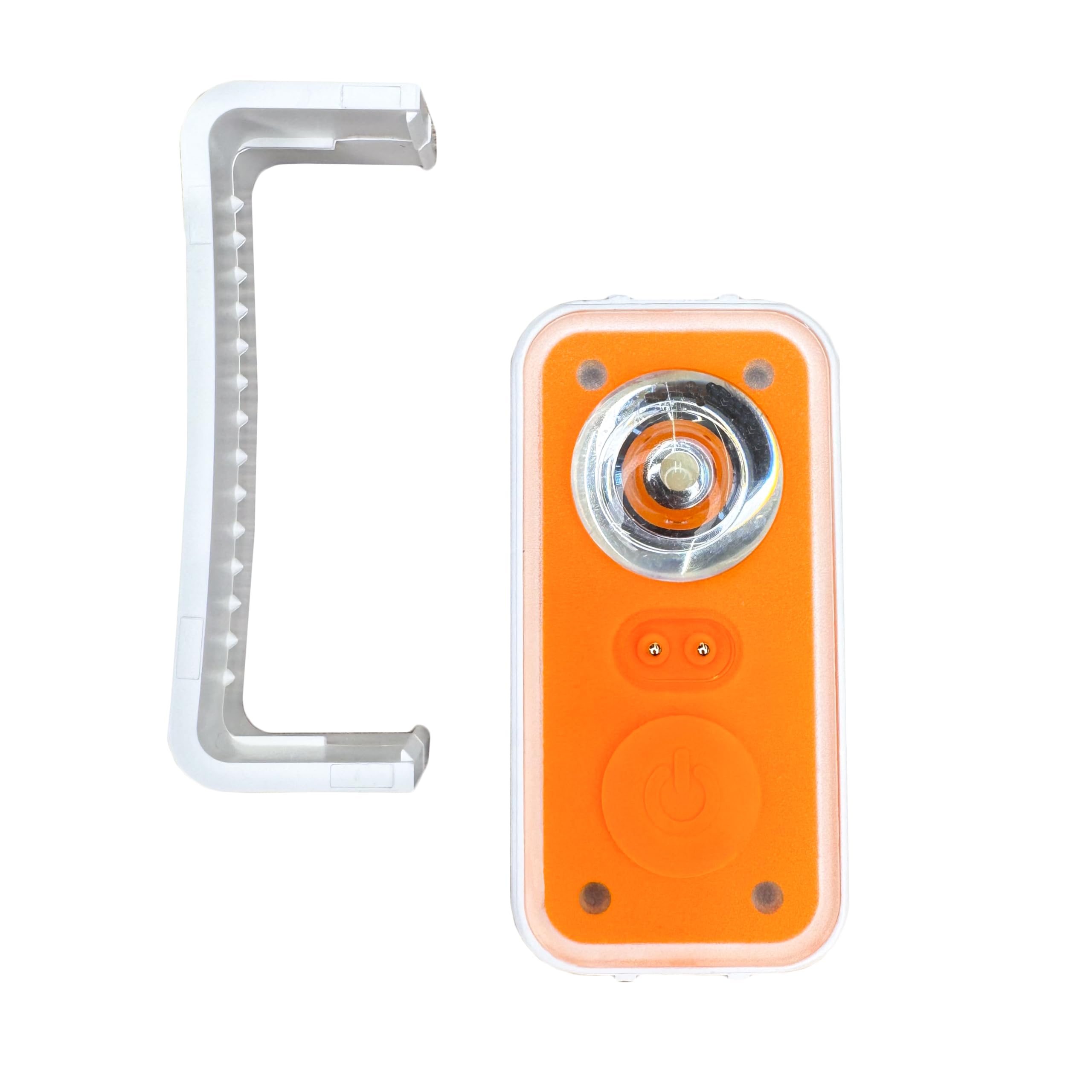 GATE14 Luce LED Lampeggiante per Giubbotto di Salvataggio SOLAS MED, Attivazione Automatica in Acqua, 36h Durata, 0,75 cd, Clip Inclusa, Batteria Inclusa, Conforme UE 2022/1157