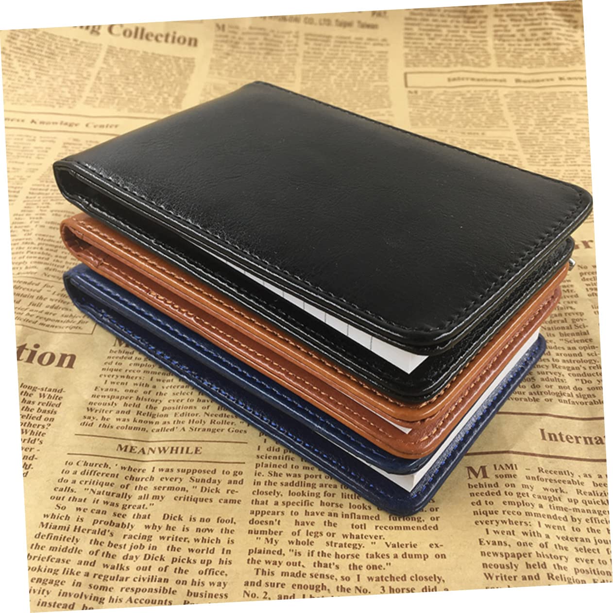 Artibetter 10 Pièces Business Notebook Épais Multifonctionnel PU Portable pour Bureau École Maison Noir