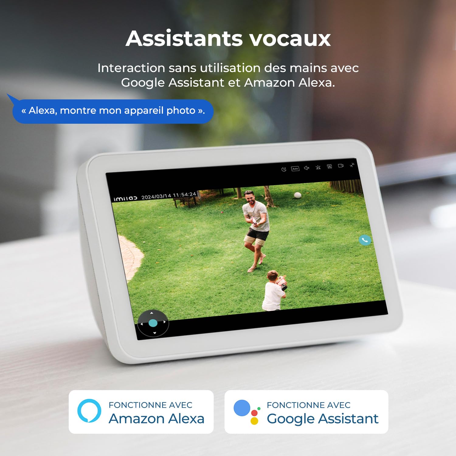 IMILAB 6K (5MP+5MP) Caméra Surveillance Extérieure Filaire, Double Objectif WiFi Camera Exterieur 360° Rotation, Work w/Xiaomi Home App, Vision Nocturne, Audio Bidirectionnel—EC6 Dual 3K+3K