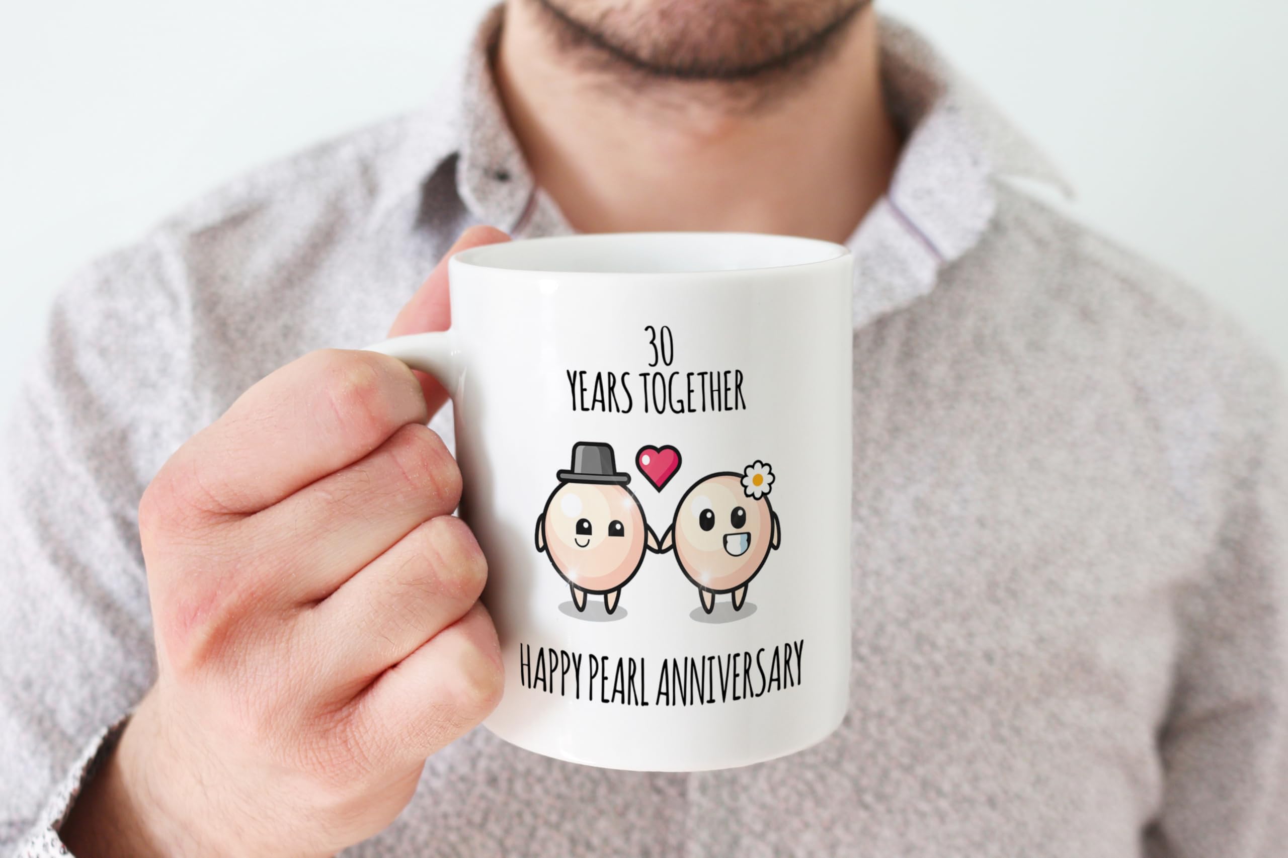 Stuff4 30th Anniversary Mug Gift for Men Women, 30 Years Together - Image 4