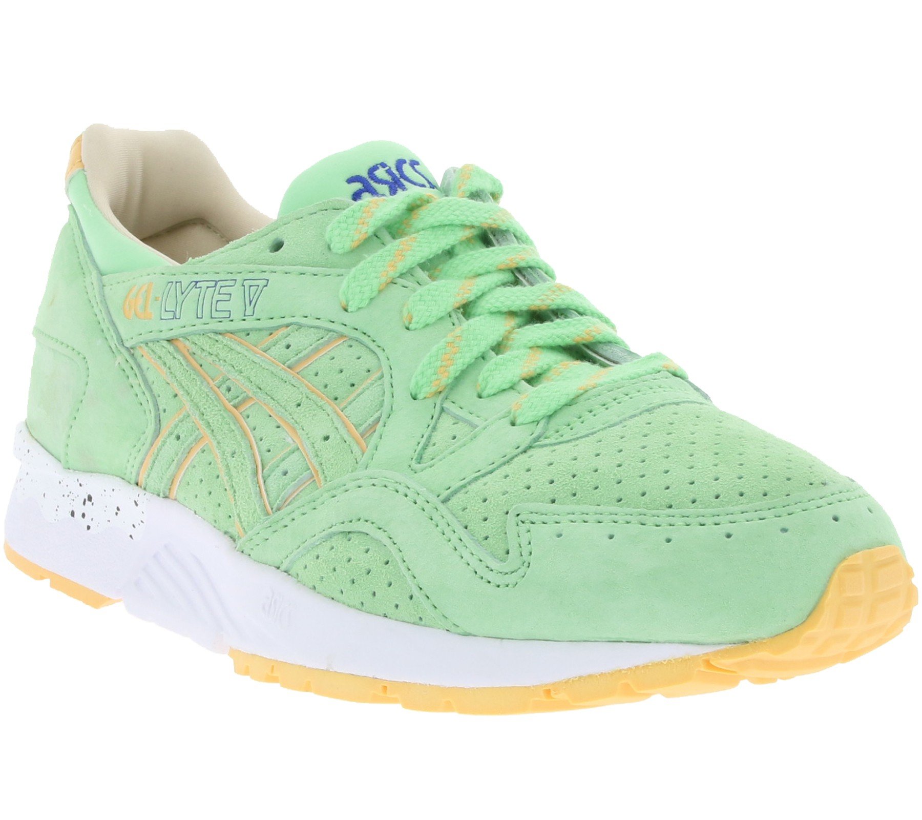 ASICS Gel-Lyte V Mint Nubuck Leather Low Lace Up Mens Trainers H62UK 7676