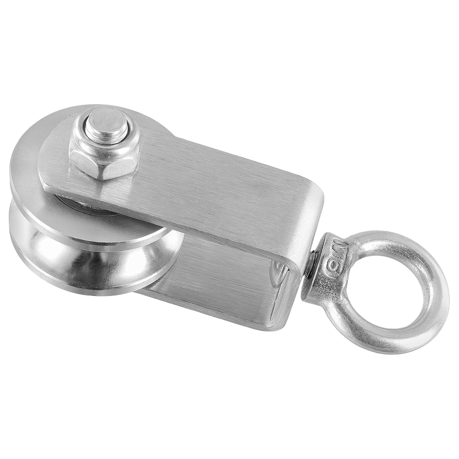 4 poleas de 35 mm para cuerdas, polea de acero inoxidable con 2 rodamientos de bolas, polea de fitness de acero inoxidable, polea M35 para cable de acero, capacidad de carga 250 kg