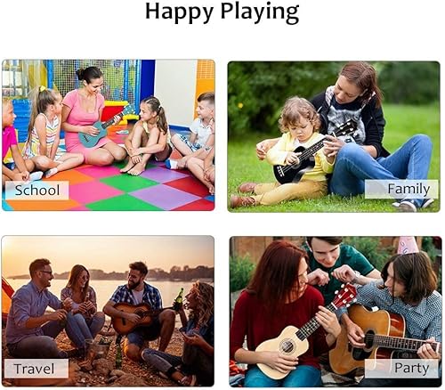 Miniatura 112 de ADM Ukelele para principiantes, kit de ukelele de madera hawaiana para niños y adultos, paquete de ukalelee profesional con lecciones gratis