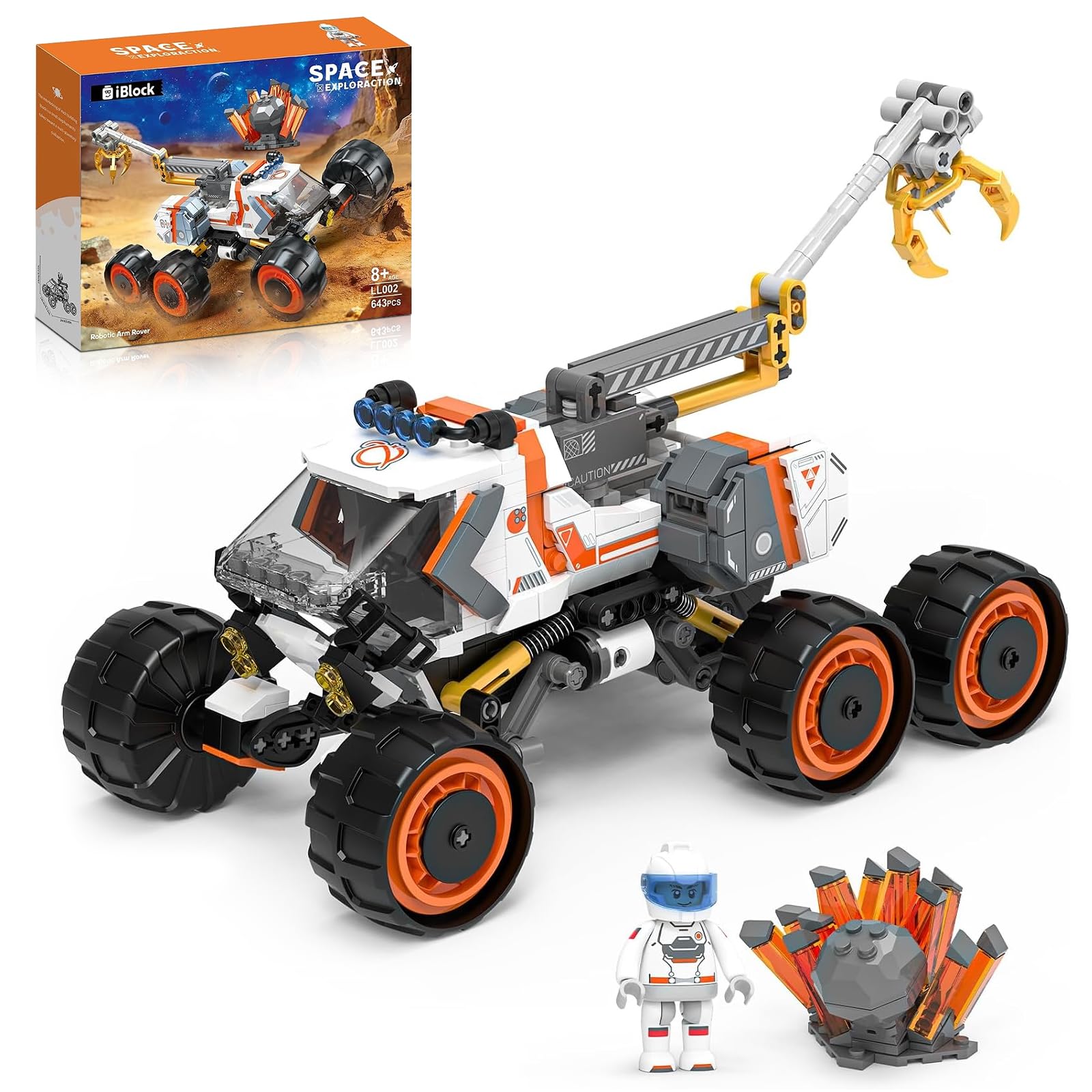 Space Explorer Rover Building Block Sets, City Space Vehicles Toys, 643PCS | with Robotic…