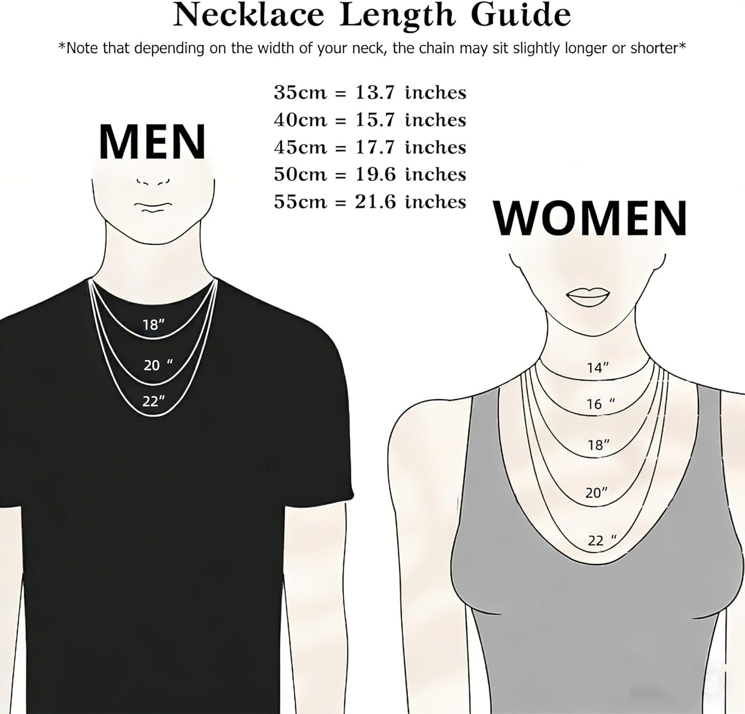 925 Sterling Silver Figaro Necklace for Men & Women 4.2mm Dainty Hypoallergenic Silver Chain Fashion Mens Necklace Waterproof Non-tarnish Jewelry Unisex Gift Lifetime Quality