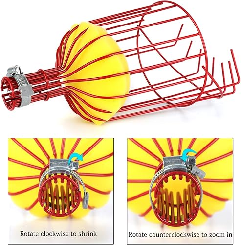 Miniatura 5 de Cesta cosechadora de frutas, herramienta ajustable para recoger frutas con cojín para evitar moretones, herramienta profesional para recoger frutas
