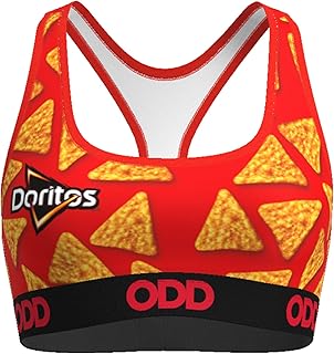 Odd Sox, Women's Fun Candy & Snackfood Sport Bra, Assorted Styles