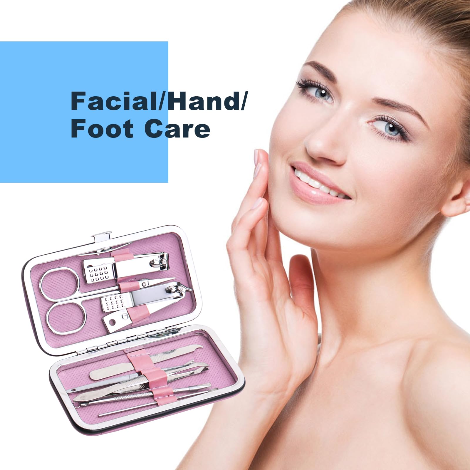 Zestaw do manicure luzem, zestaw obcinaczy do paznokci ze stali nierdzewnej, solidny obcinacz do paznokci, profesjonalne obcinacze do paznokci, osobisty pedicure, prezent (12 sztuk, 8 w 1)
