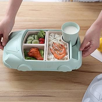 Amazon.co.jp: shopparadise ランチプレート 子供用 食器 仕切り