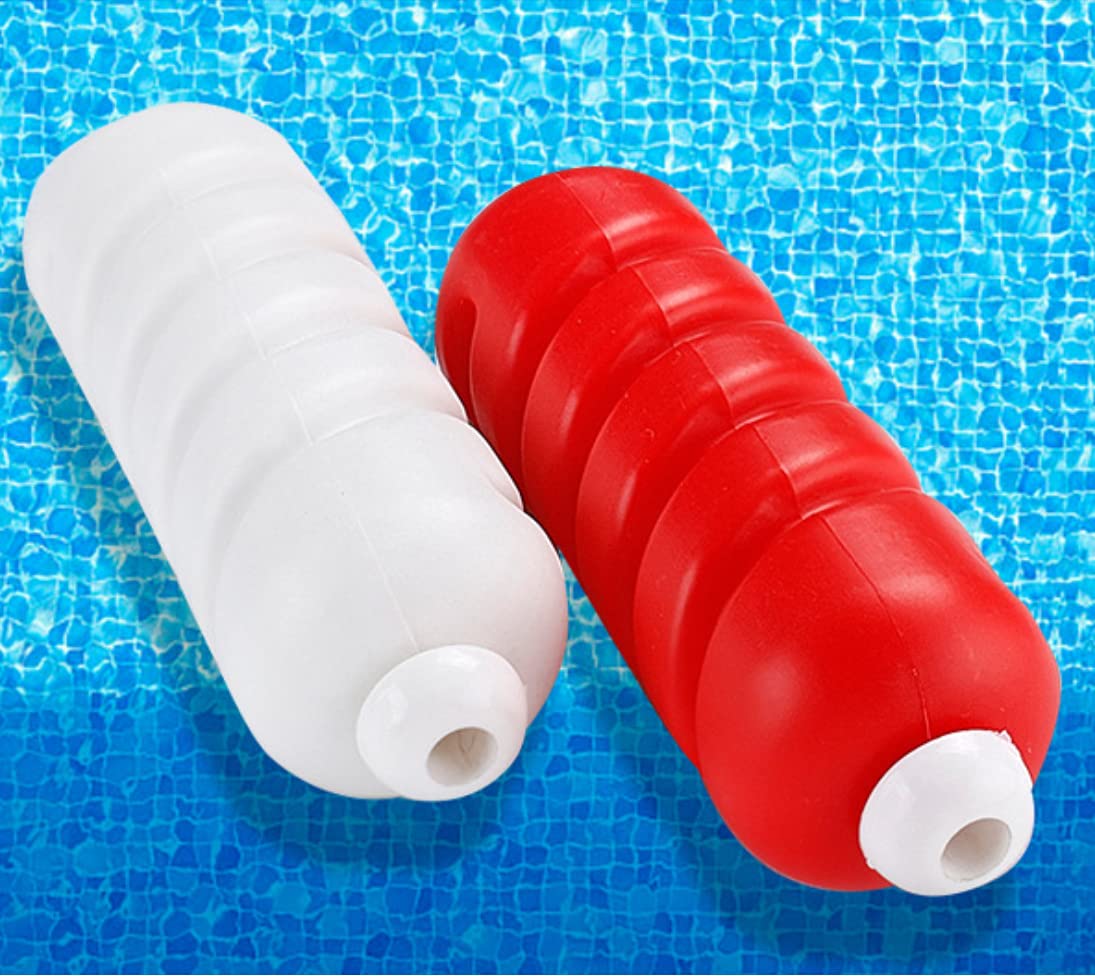 QWEZXCMI Línea de la Piscina con flotadores Piscina Seguridad Float Línea Divisor Cuerda Espiral Forma Piscina Divisor de Seguridad para Piscina,Spiral Shape 9cm