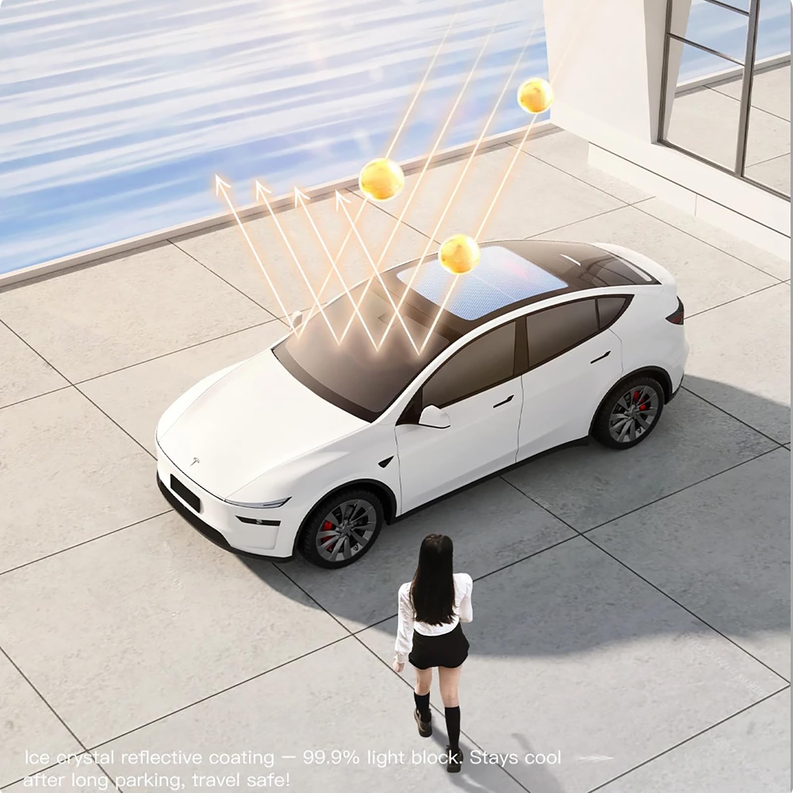 Osłona przeciwsłoneczna do Renault Koleos SUV 2008, 2009, 2010, 2011, 2012, 2013, 2014, 2015, 2016, silna ochrona przed światłem, ochrona przed promieniowaniem UV, idealna na kemping i noclegi w