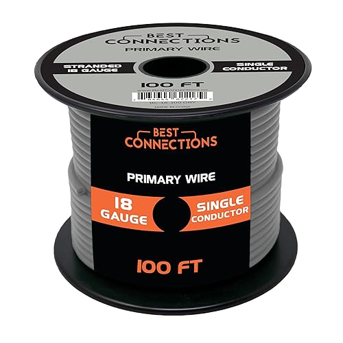 Miniatura 30 de BEST CONNECTIONS Cable primario automotriz – 100 pies (varias opciones de color) Ideal para remolques, altavoces y circuitos de iluminación
