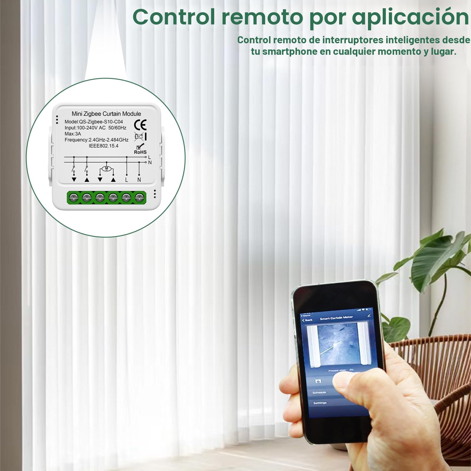 4 piezas de módulo de interruptor de luz inteligente de 1 vía, interruptor de luz de Smart Home, interruptor Smart Life, módulo de relé de interruptor mini DIY de WLAN, compatible con Alexa y Google