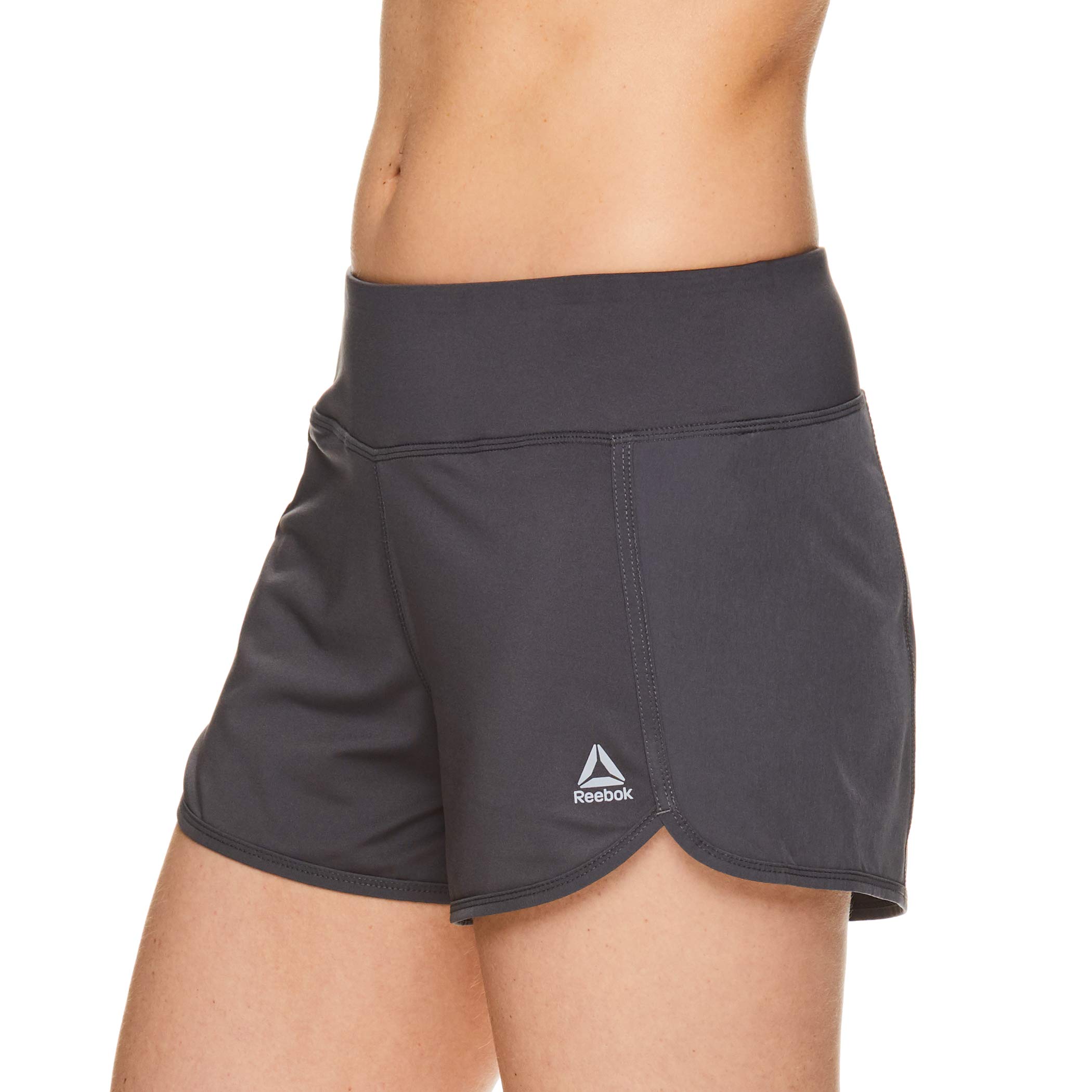 Reebok Damskie spodenki do biegania, luźny krój i średni stan spodenki treningowe z wkładką - 8 cm szew wewnętrzny