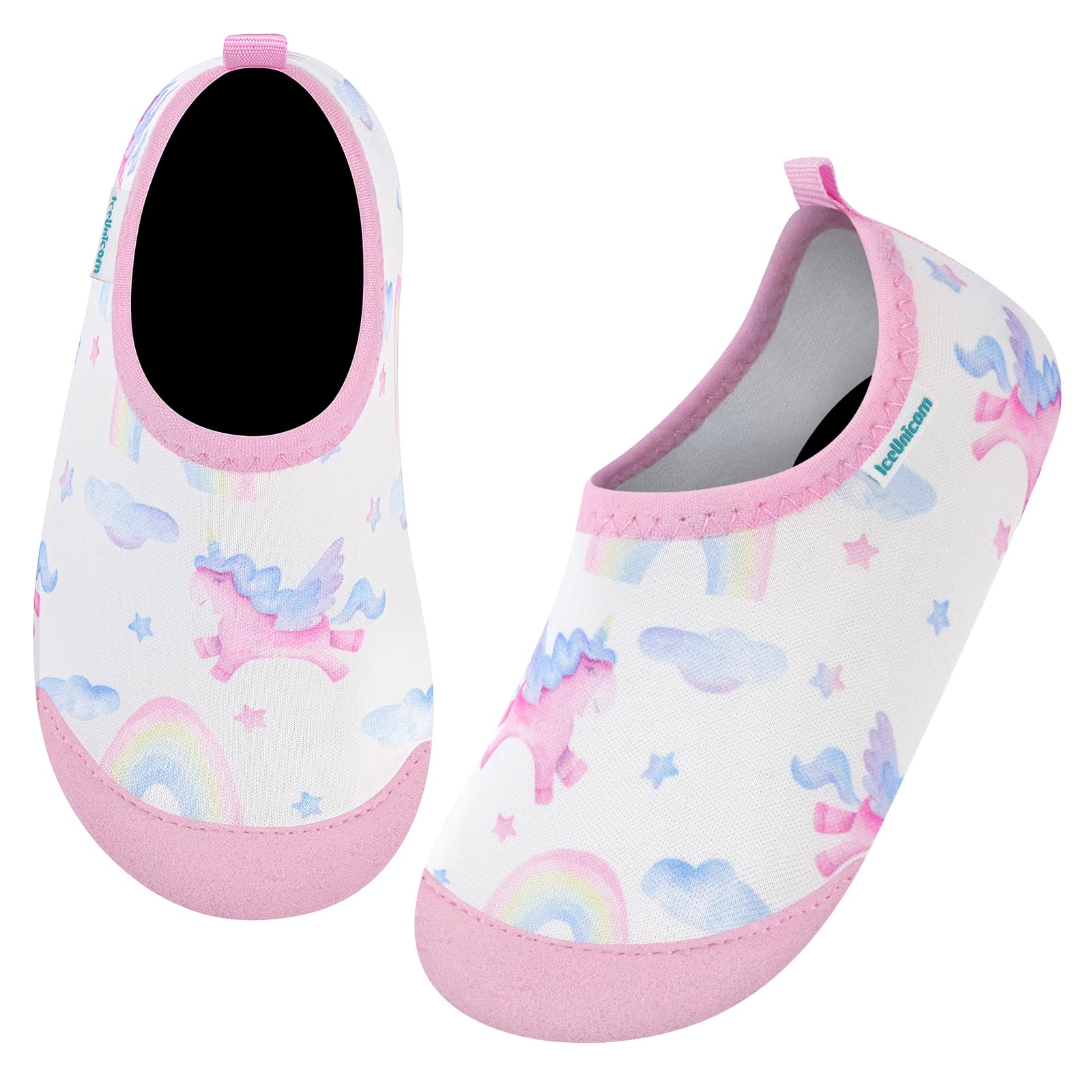 IceUnicorn Kinder Strandschuhe Badeschuhe Wasserschuhe Schwimmschuhe Schnelltrocknende Aquaschuhe für Kinder Beach Pool