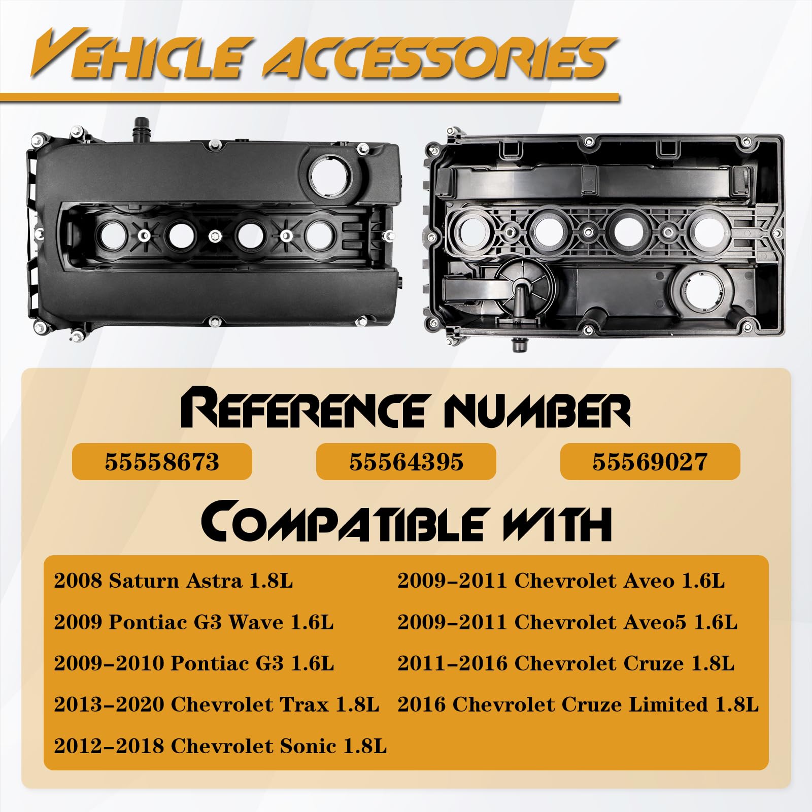 96889998 OEM Valve Cover For Chevrolet 1.6 Aveo Pontiac 1.6 G3 Saturn 1.6 Astra - View #5