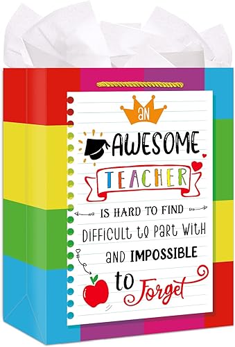 Miniatura 8 de WhatSign Bolsas de regalo para el día de San Valentín, bolsas de regalo grandes de 11.5 pulgadas con papel de seda y tarjeta, bolsas de regalo de