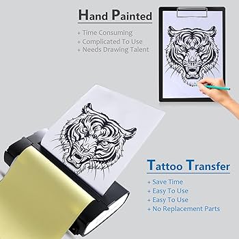 Amazon.co.jp: LafingKiz タトゥー転写ステンシルマシン 感熱