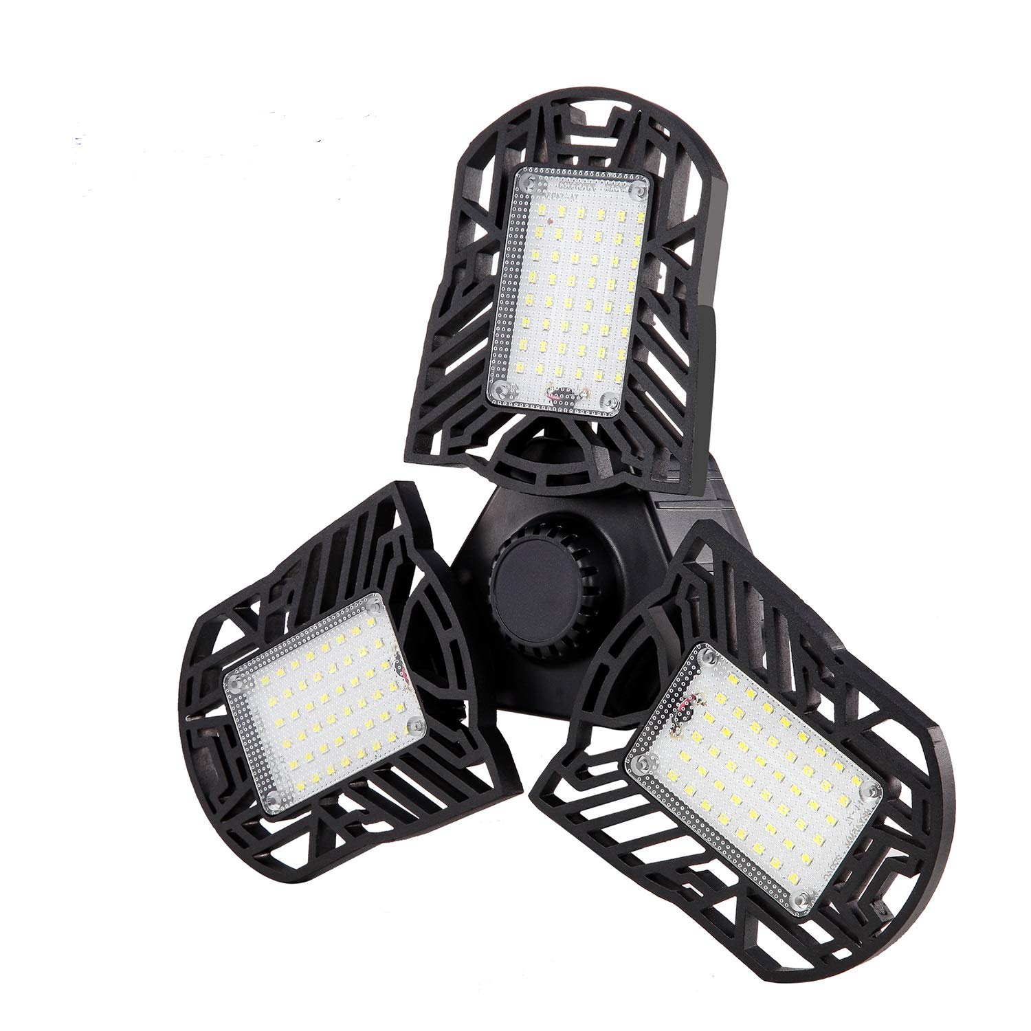 Buy LED Garage Lights, 80W 6000LM Adjustable 3 Panels Deformable Garage