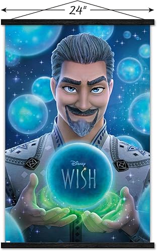Miniatura 3 de Trends International Disney Wish - Póster de pared King Magnifico de una hoja, 22.37 x 34.00 pulgadas, paquete de impresión y colgador negro