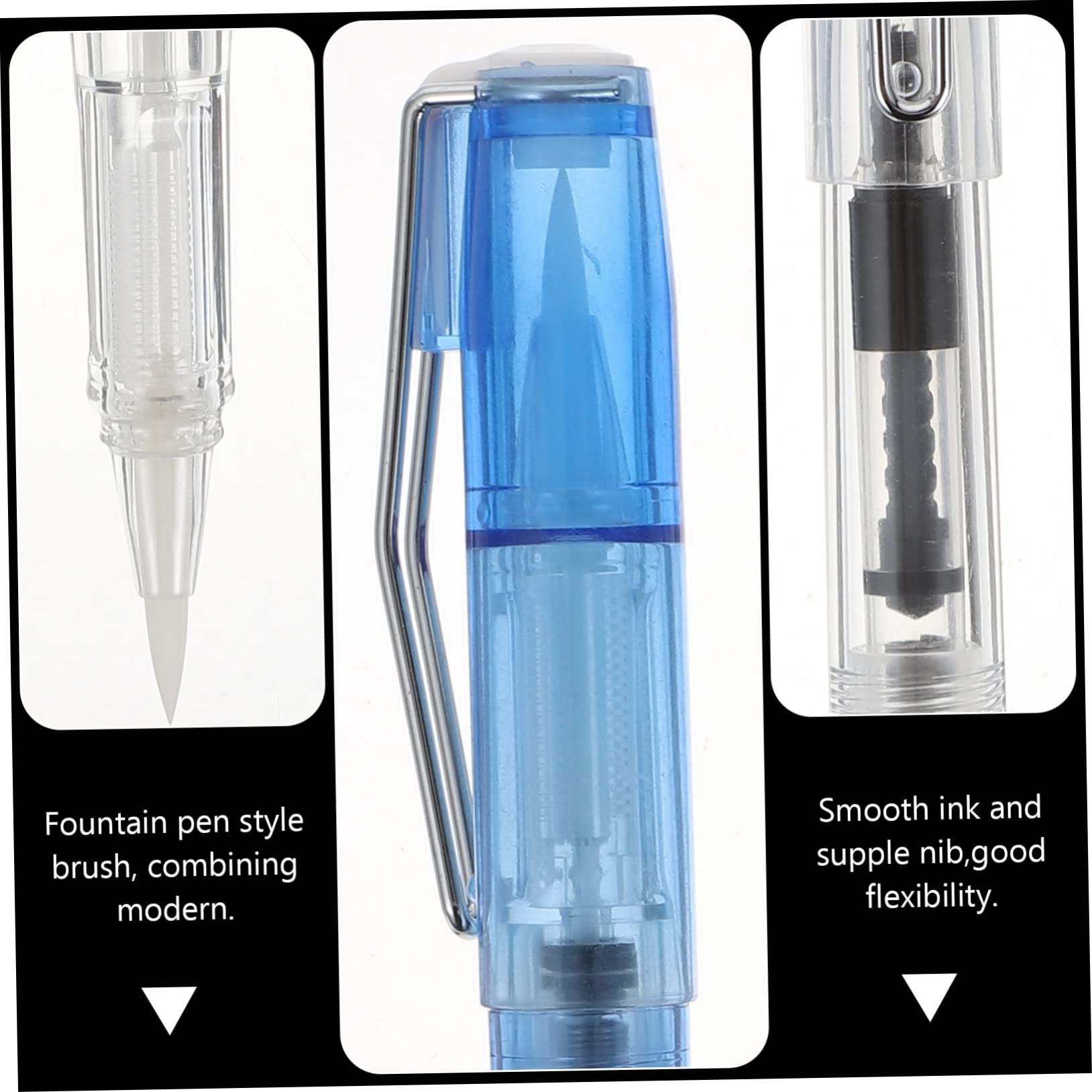 Gadpiparty 8 Sätze Pinselstifte Flexibler Wasserfarben Für Kalligraphie Und Zeichnen Für Schüler Künstler Und Anfänger Transparent 2 Stück * 8