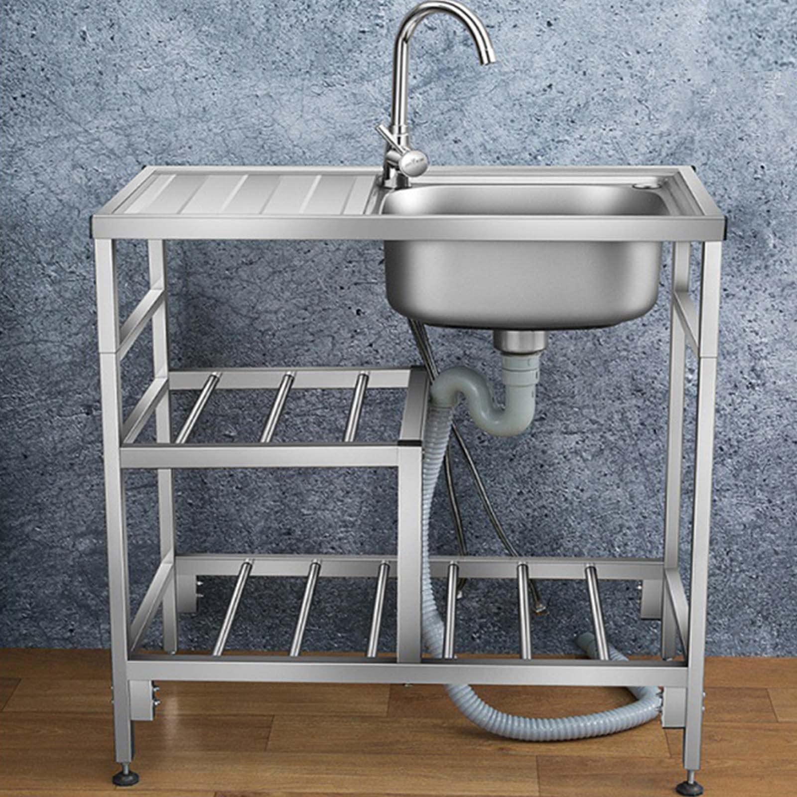 Amazon.co.jp: ステンレス製シンク，キッチン用流し台，シングル