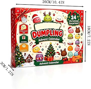 2026 Christmas Squishies Advent Calendar 24 Days Mini Items