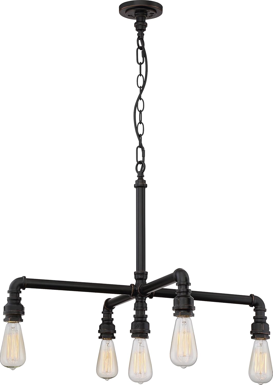Nuvo Lighting 60/5793 Restoration Three Light Vanity from Iron Collection in Bronze/Dark Finish