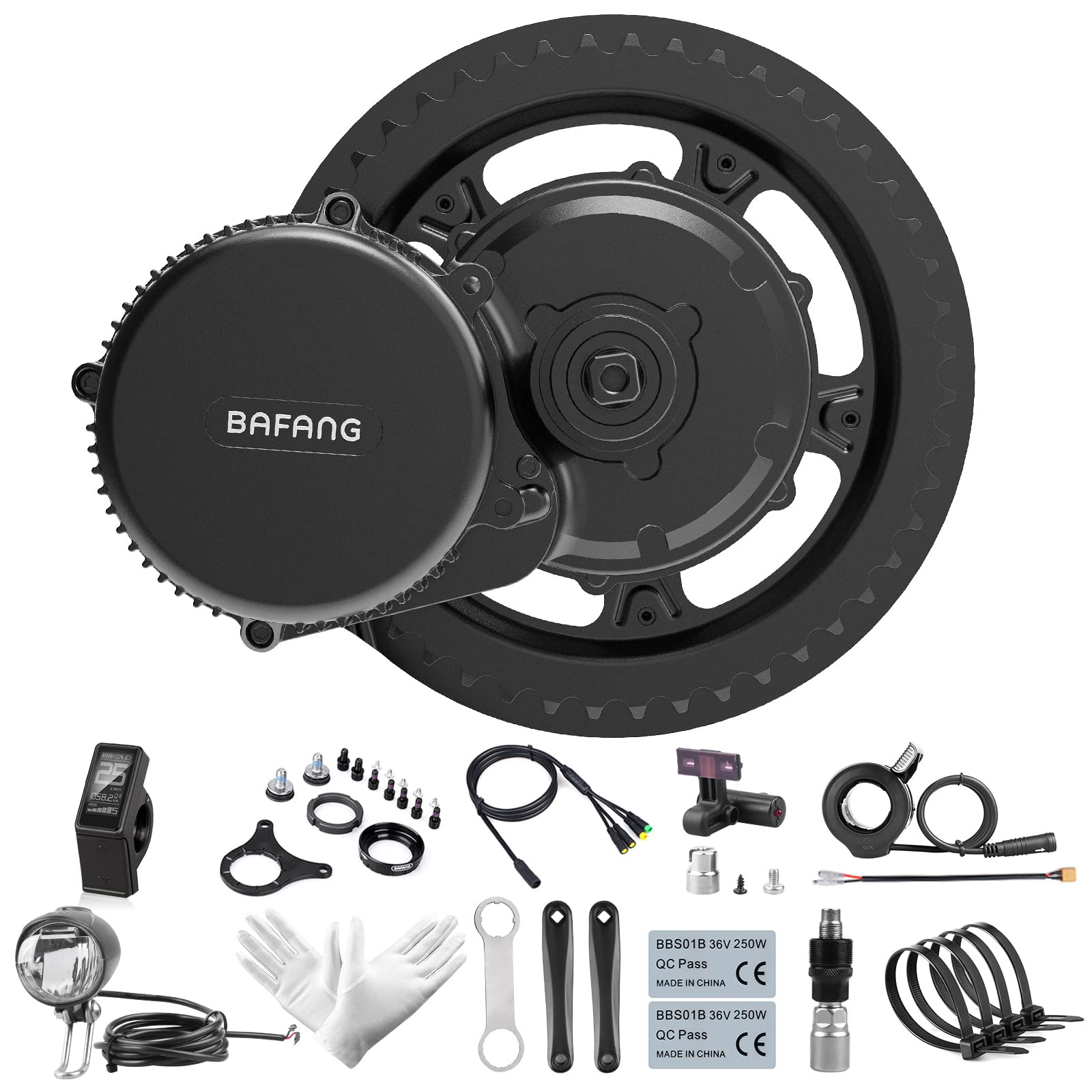 Bafang BBS02B 500W 36V 新品未使用品 電動自転車変換キット Amazon.co.jp: BAFANG 電動バイク ミッドドライブ クランク