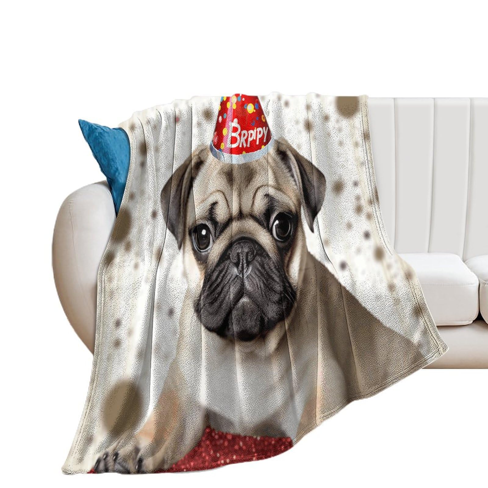 Couverture en flanelle douce pour soirées cocooning sur le canapé
