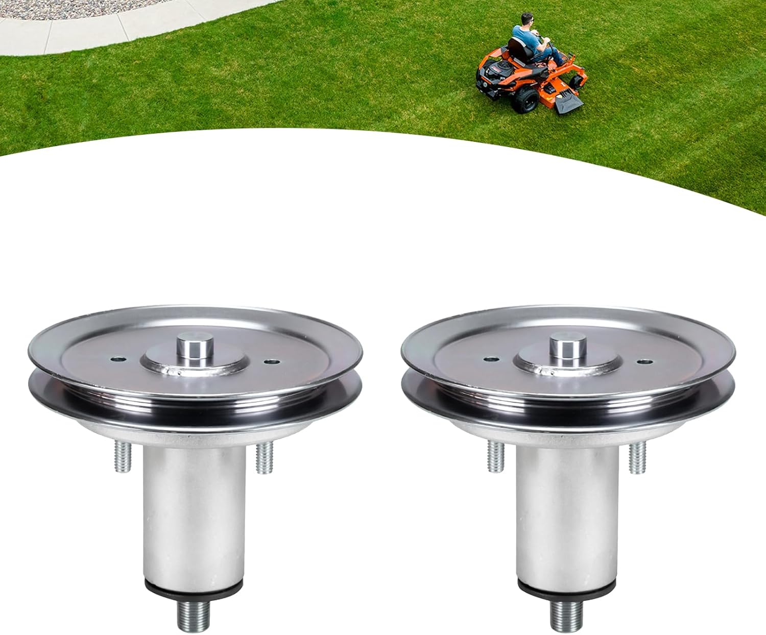 (2-Pack Mower Deck Spindles 51537300 51530700 Replacement for Ariens Edge 42 Ikon-XD 60 Ikon-XL 60 Gravely ZTX 60 w/ 60 inch Decks